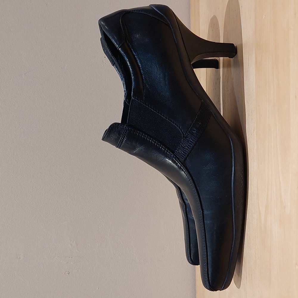 Prada Black Leather Heels